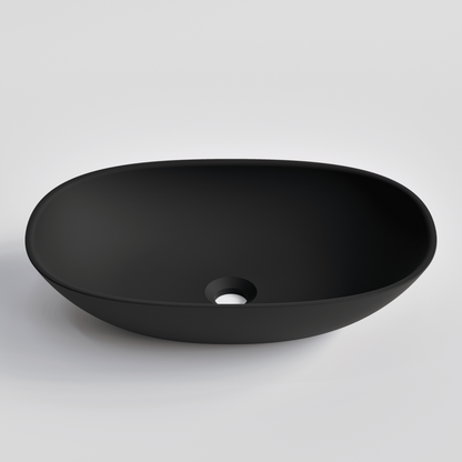 OVAL BLACK VILLASTONE BATHROOM BASIN