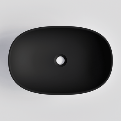OVAL BLACK VILLASTONE BATHROOM BASIN
