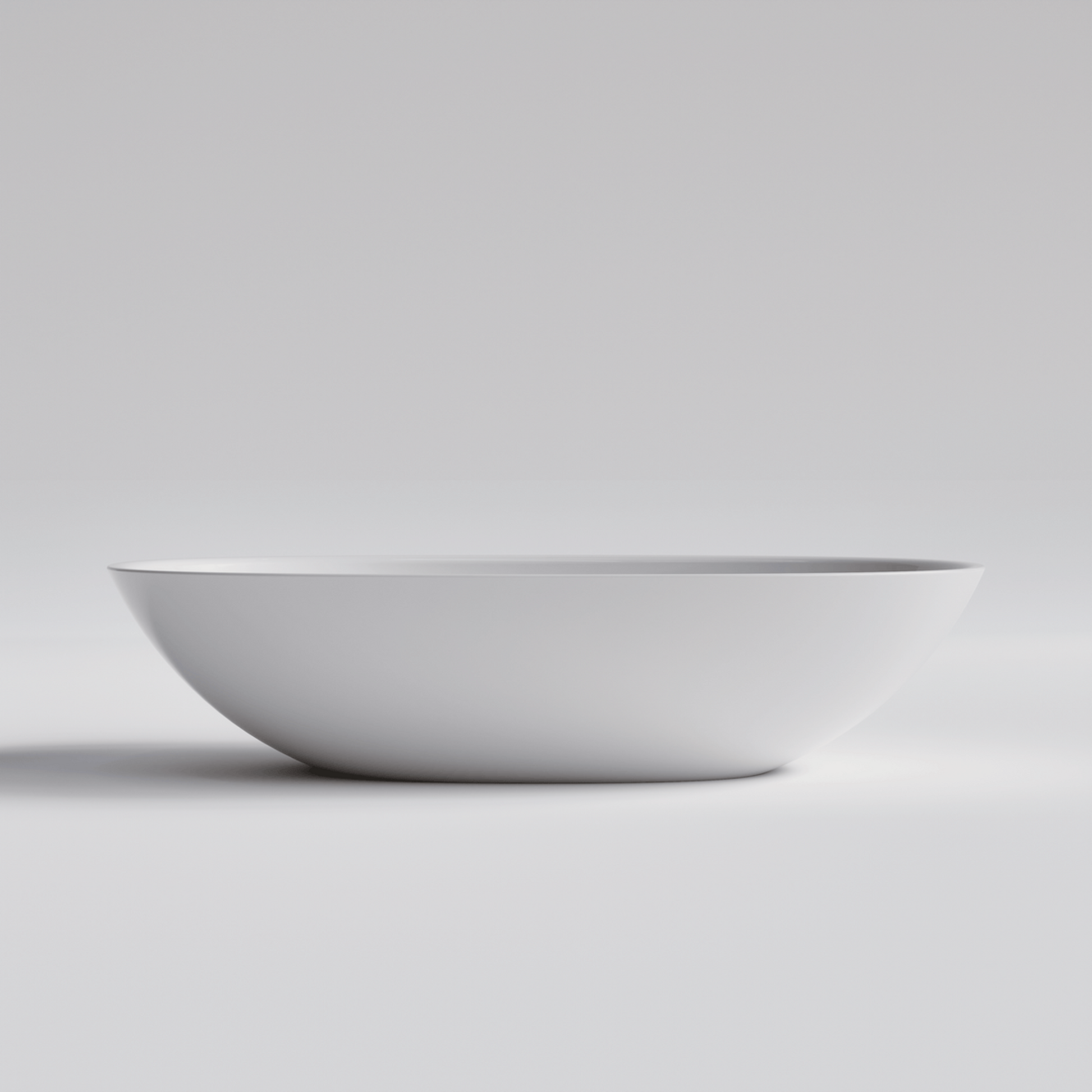 OVAL GLOSS WHITE VILLASTONE BATHROOOM BASIN