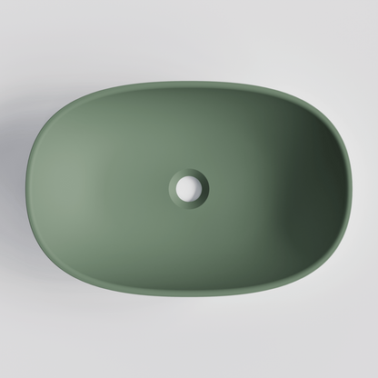 OVAL GREEN VILLASTONE BATHROOM BASIN