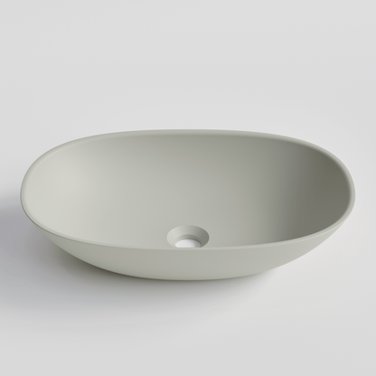 OVAL LIGHT GREY VILLASTONE BATHROOM BASIN