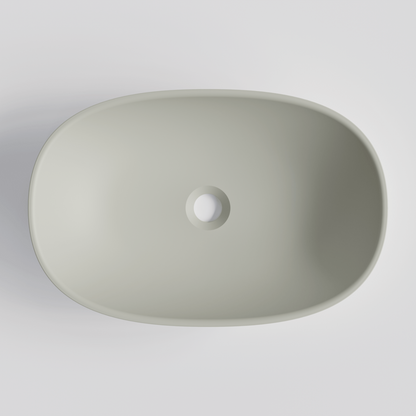 OVAL LIGHT GREY VILLASTONE BATHROOM BASIN