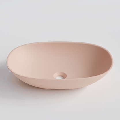 OVAL PINK VILLASTONE BATHROOM BASIN