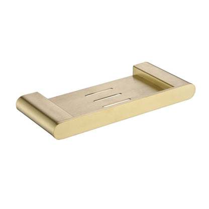 CODE FLOW 250 METAL SHOWER SHELF BRUSHED BRASS