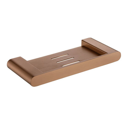 CODE FLOW 250 METAL SHOWER SHELF BRUSHED COPPER