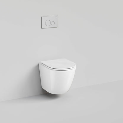 CODE FLOW TYPHOON WALL HUNG TOILET SUITE | CHROME BUTTON