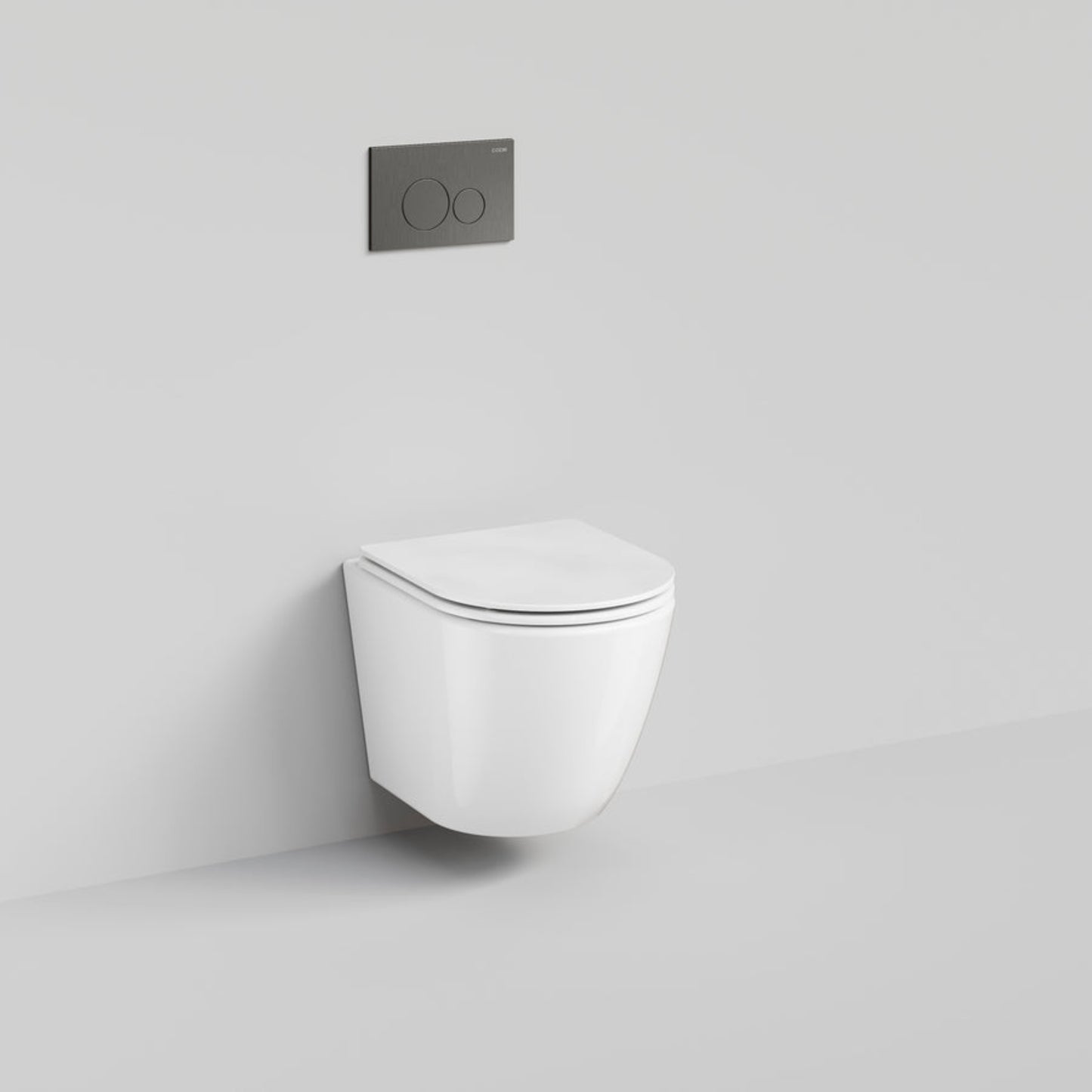 CODE FLOW TYPHOON WALL HUNG TOILET SUITE | GUNMETAL BUTTON