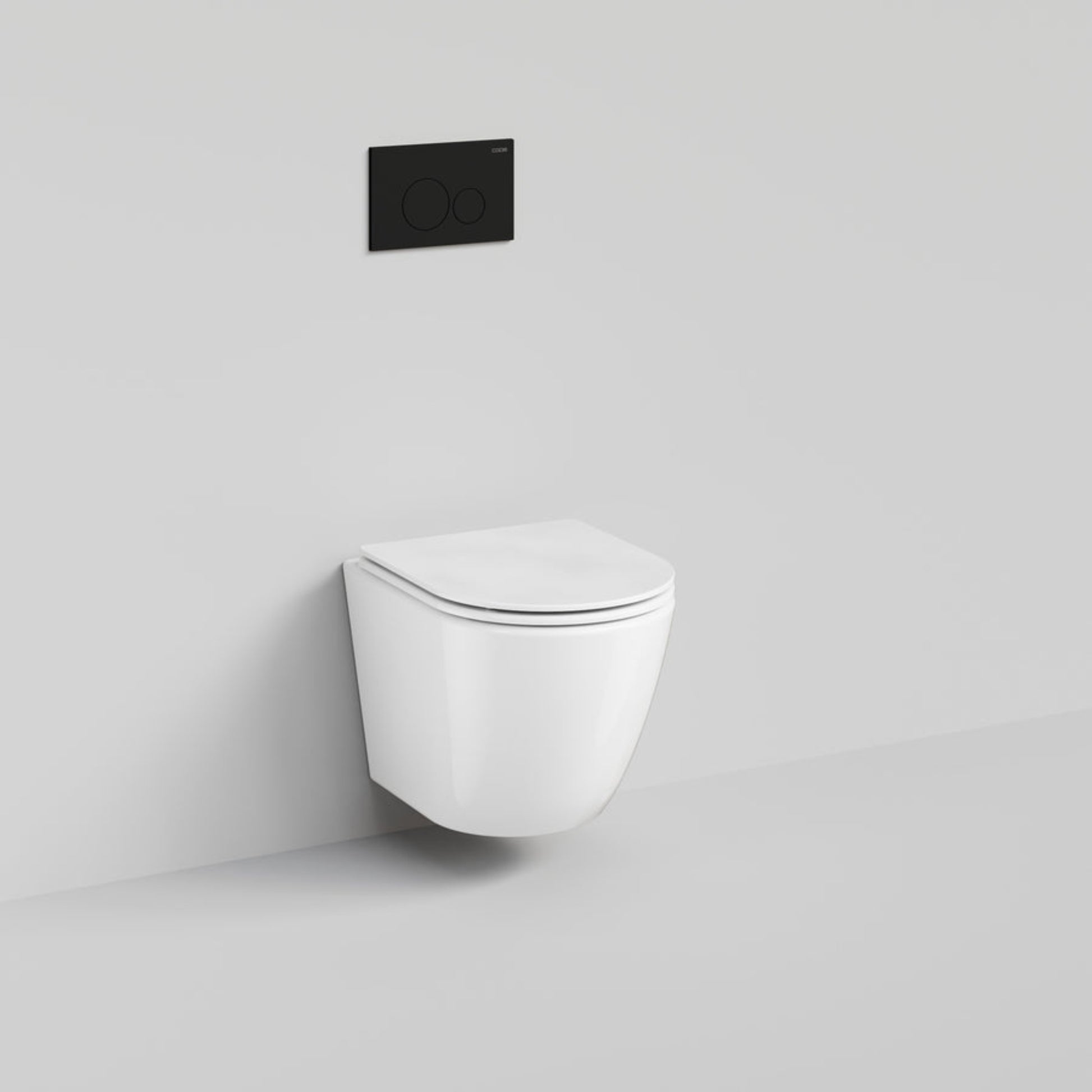 CODE FLOW TYPHOON WALL HUNG TOILET SUITE | MATTE BLACK BUTTON