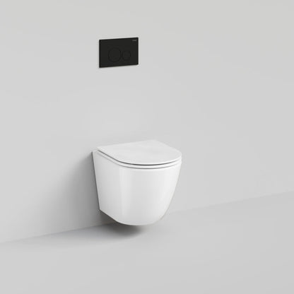 CODE FLOW TYPHOON WALL HUNG TOILET SUITE | MATTE BLACK BUTTON