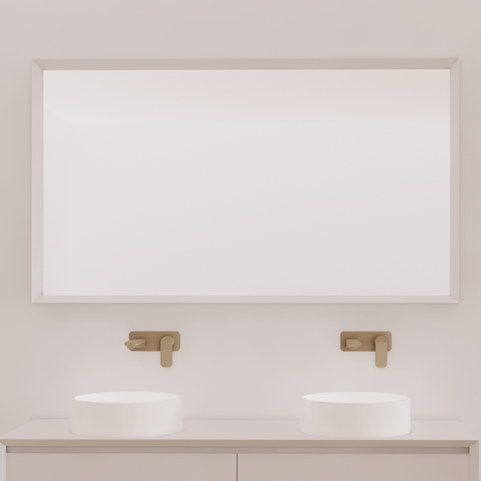 CODE FORM 1490 FRAMED MIRROR WHITE