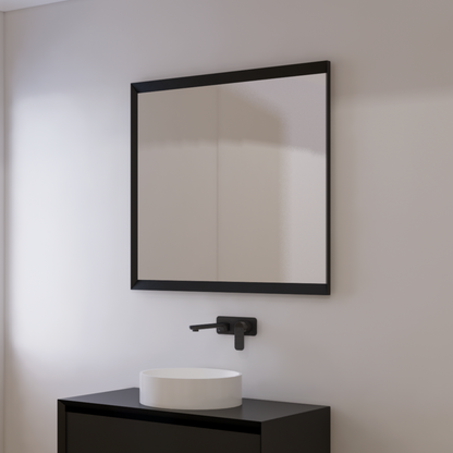 CODE FORM 740 FRAMED MIRROR BLACK