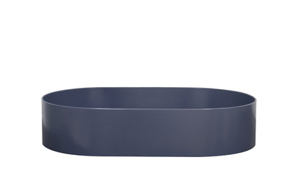 OVAL BLUE STAINLESS STEEL BATHROOM BASIN