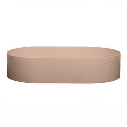 OVAL PINK STAINLESS STEEL BATHROOM BASIN
