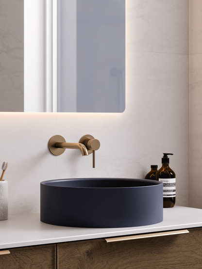 ROUND BLUE VILLASTONE BATHROOM BASIN