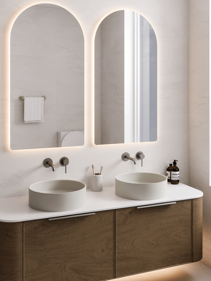 ROUND LIGHT GREY VILLASTONE BATHROOM BASIN