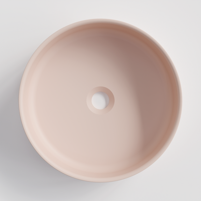 ROUND PINK VILLASTONE BATHROOM BASIN