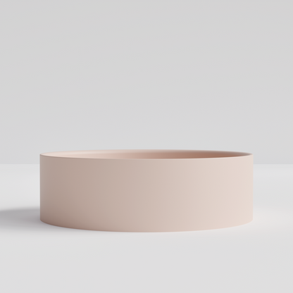ROUND PINK VILLASTONE BATHROOM BASIN