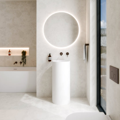 CODE HALO VILLASTONE FREESTANDING ROUND BASIN