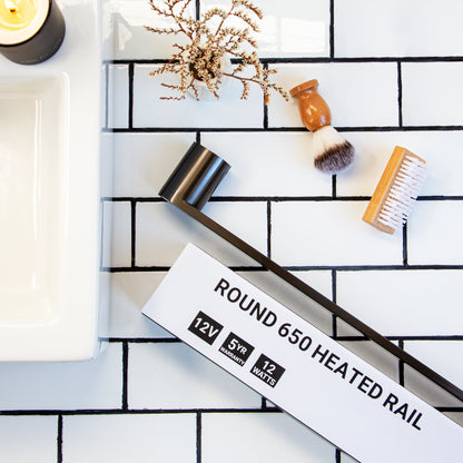 CODE LAMONE ROUND HEATED SINGLE BARS 650MM GUNMETAL