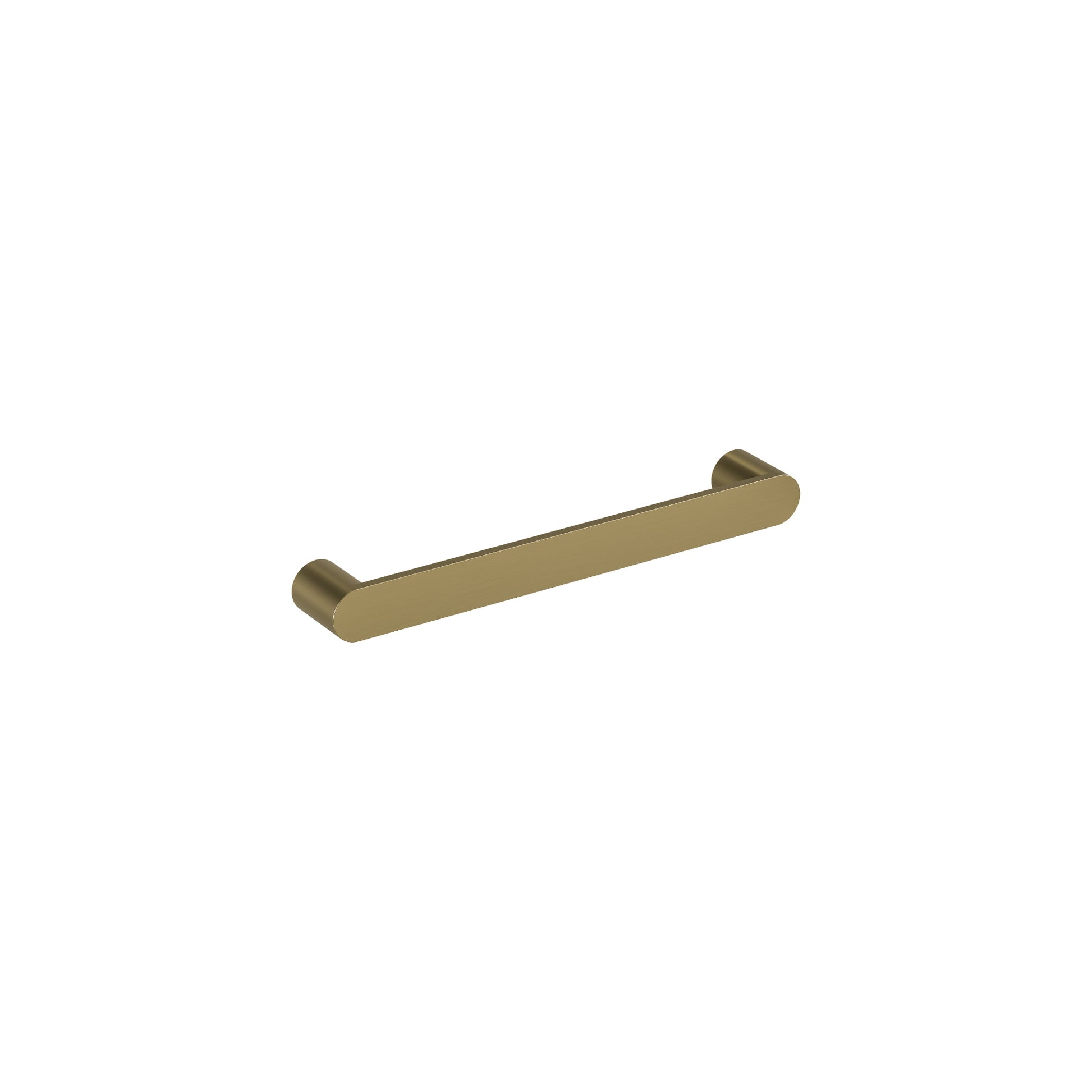 ROUND HEATED SINGLE BAR 500 BRUSHED BRASS