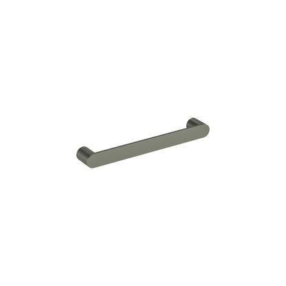 ROUND HEATED SINGLE BAR 500 BRUSHED STAINLESS