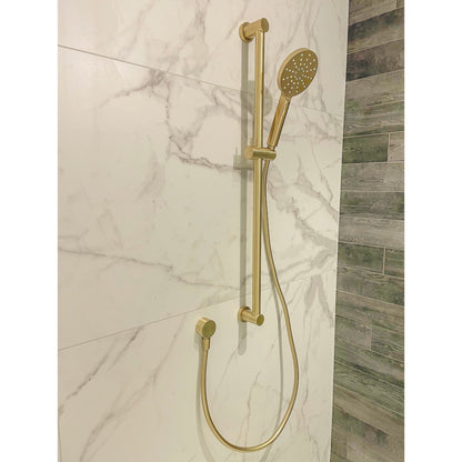 CODE LAMONE ROUND SLIDE SHOWERS BRUSHED BRASS