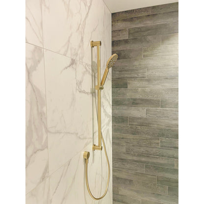 CODE LAMONE ROUND SLIDE SHOWERS BRUSHED BRASS