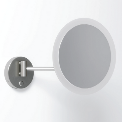 CODE LED NEO MAKE UP MAGNIFYING MIRROR BRUSHED NICKEL CM-LED-21-R254