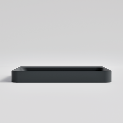 RECTANGLE DARK GREY VILLASTONE BATHROOM BASIN