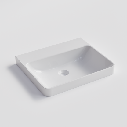 RECTANGLE GLOSS WHITE VILLASTONE BATHROOM BASIN