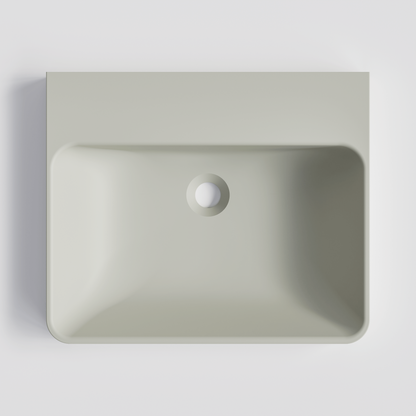 RECTANGLE LIGHT GREY VILLASTONE BATHROOM BASIN