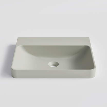 RECTANGLE LIGHT GREY VILLASTONE BATHROOM BASIN