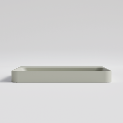 RECTANGLE LIGHT GREY VILLASTONE BATHROOM BASIN