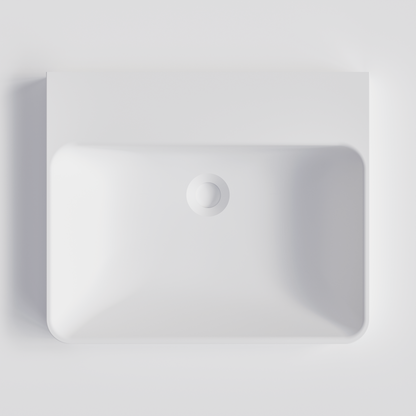 RECTANGLE MATTE WHITE VILLASTONE BATHROOM BASIN