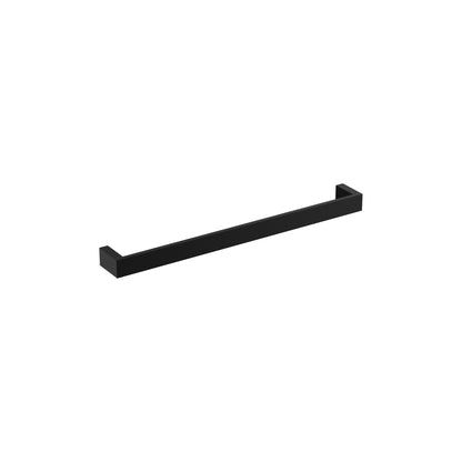SINGLE BAR HEATED TOWEL RAIL 620 MATTE BLACK