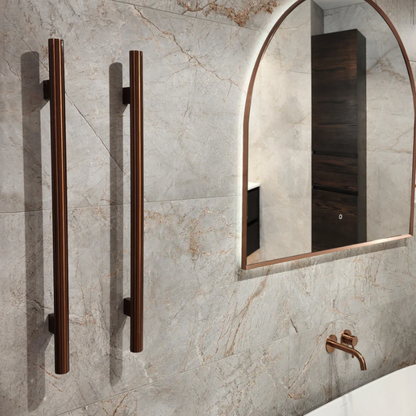 CODE NATURE 900 VERTICAL HEATED TOWEL RAIL BRUSHED COPPER