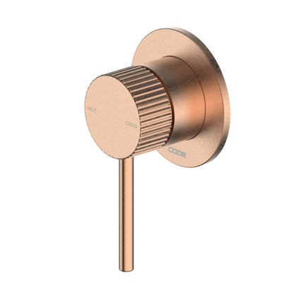 CODE NATURE LINEARE SHOWER MIXER BRUSHED COPPER