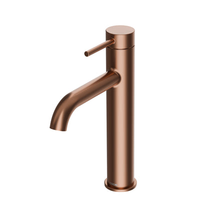 CODE NATURE MID HEIGHT BASIN MIXER BRUSHED COPPER