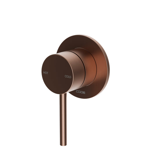 CODE NATURE SHOWER MIXER BRUSHED COPPER