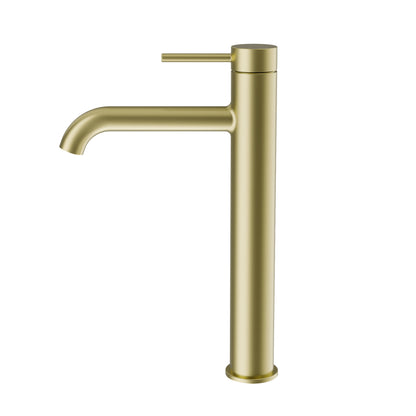 CODE NATURE TALL BASIN MIXER TAP BRUSHED BRASS