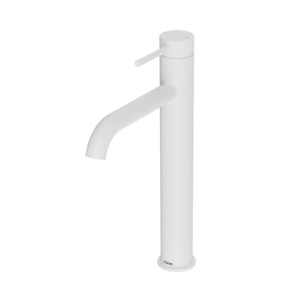 CODE NATURE TALL BASIN MIXER TAP MATTE WHITE