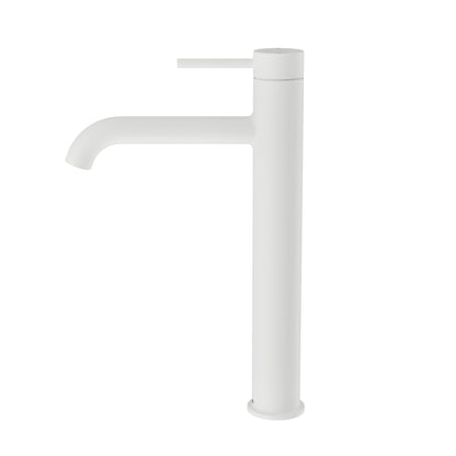 CODE NATURE TALL BASIN MIXER TAP MATTE WHITE