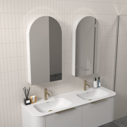 CODE NEO ARCH MIRROR CABINET MATTE WHITE