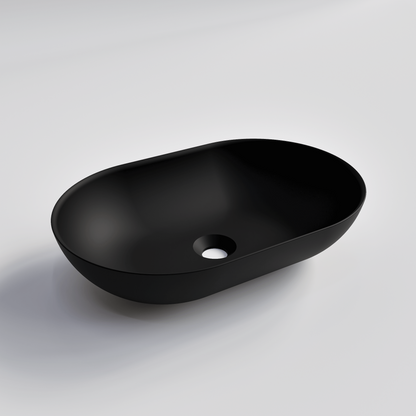 OVAL BLACK VILLASTONE BATHROOM BASIN