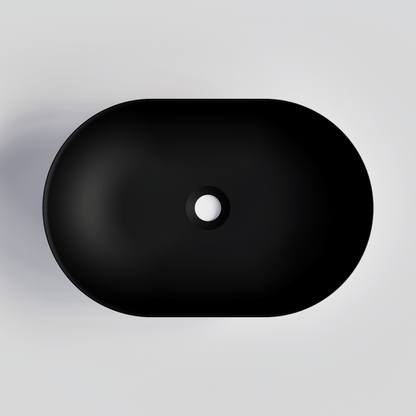 OVAL BLACK VILLASTONE BATHROOM BASIN
