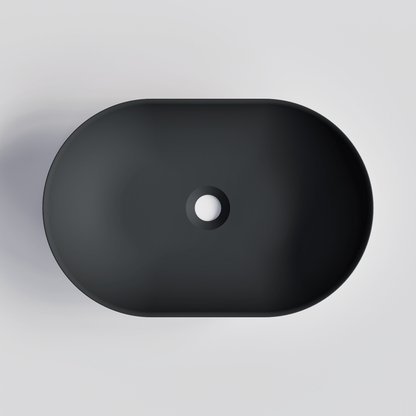 OVAL DARK GREY VILLASTONE BATHROOM BASIN