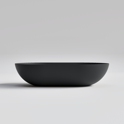 OVAL DARK GREY VILLASTONE BATHROOM BASIN