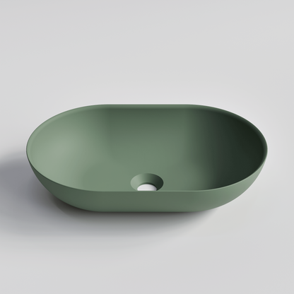 OVAL GREEN VILLASTONE BATHROOM BASIN