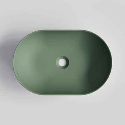 OVAL GREEN VILLASTONE BATHROOM BASIN