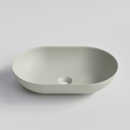 OVAL LIGHT GREY VILLASTONE BATHROOM BASIN